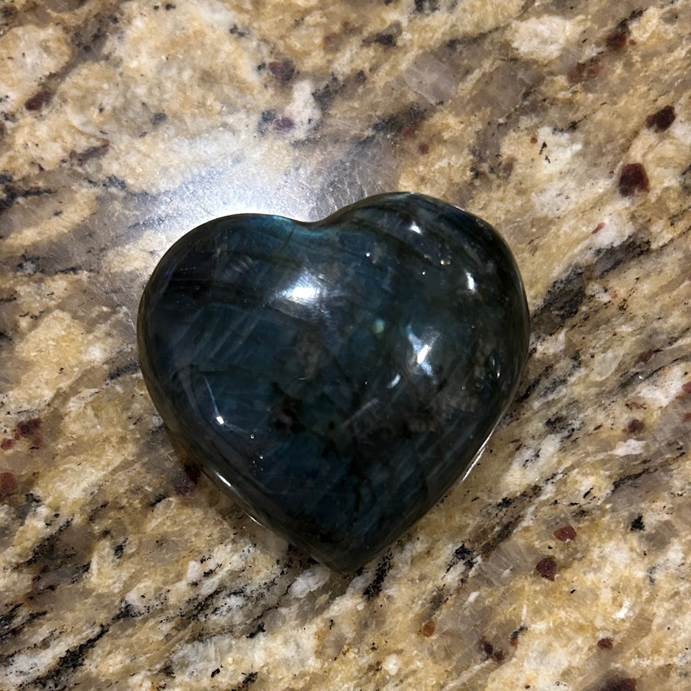 Heart-Shaped Blue crystal